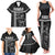 Custom Hawaii Warrior Family Matching Tank Maxi Dress and Hawaiian Shirt Kakau Quilt Pattern LT03 - Polynesian Pride