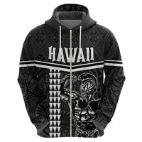 Custom Hawaii Warrior Hoodie Kakau Quilt Pattern LT03 - Polynesian Pride