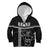 Custom Hawaii Warrior Kid Hoodie Kakau Quilt Pattern LT03 Zip Hoodie Black - Polynesian Pride