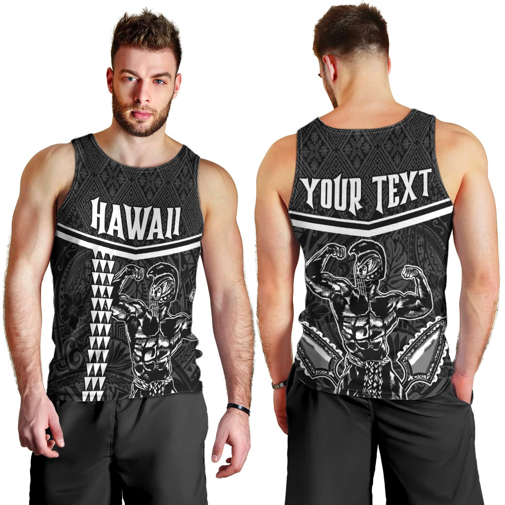 Custom Hawaii Warrior Men Tank Top Kakau Quilt Pattern LT03 - Polynesian Pride