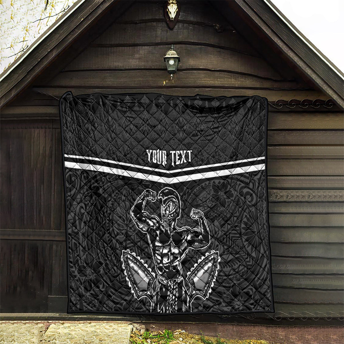 Custom Hawaii Warrior Quilt Kakau Quilt Pattern LT03 - Polynesian Pride