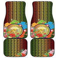 Hawaii Womens Day Wahine Car Mats Strong Beautiful Woman with Kakau Style LT03 - Polynesian Pride
