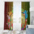 Hawaii Womens Day Wahine Window Curtain Strong Beautiful Woman with Kakau Style LT03 - Polynesian Pride