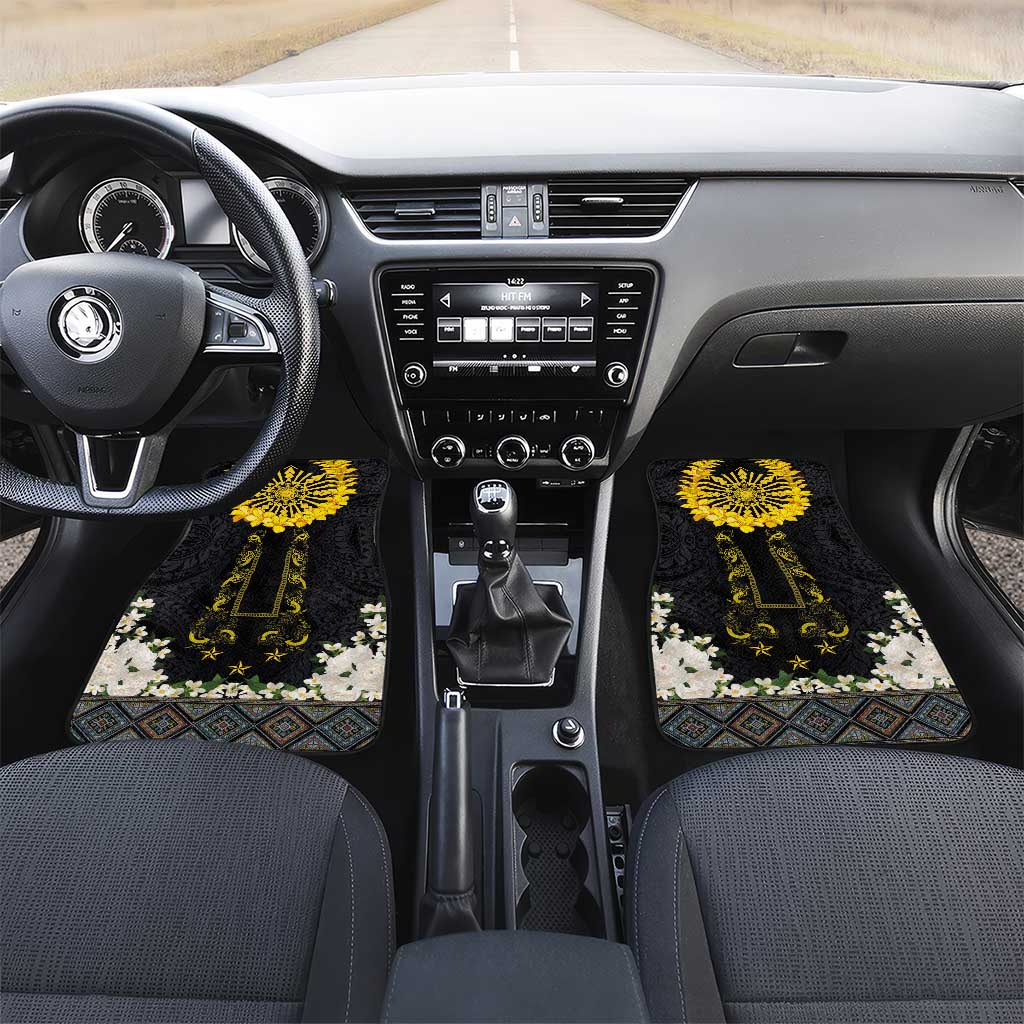 Flores de Mayo and Filipino Fiesta Car Mats The Sun-Jasmine and Polynesian Yakan Tattoo Barong Style