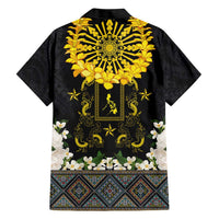 Flores de Mayo and Filipino Fiesta Hawaiian Shirt The Sun-Jasmine and Polynesian Yakan Tattoo Barong Style