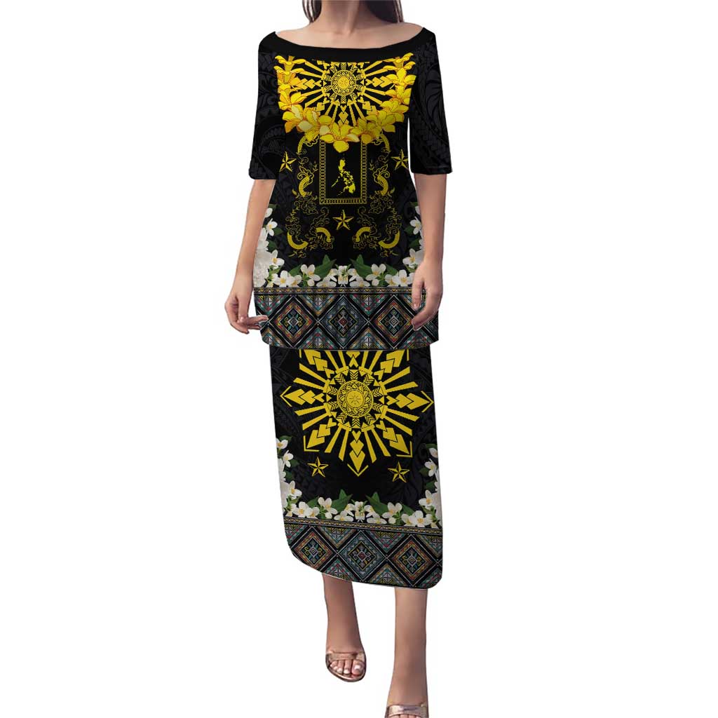 Flores de Mayo and Filipino Fiesta Puletasi The Sun-Jasmine and Polynesian Yakan Tattoo Barong Style