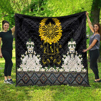 Flores de Mayo and Filipino Fiesta Quilt The Sun-Jasmine and Polynesian Yakan Tattoo Barong Style