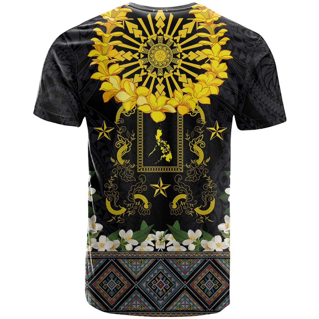 Flores de Mayo and Filipino Fiesta T Shirt The Sun-Jasmine and Polynesian Yakan Tattoo Barong Style