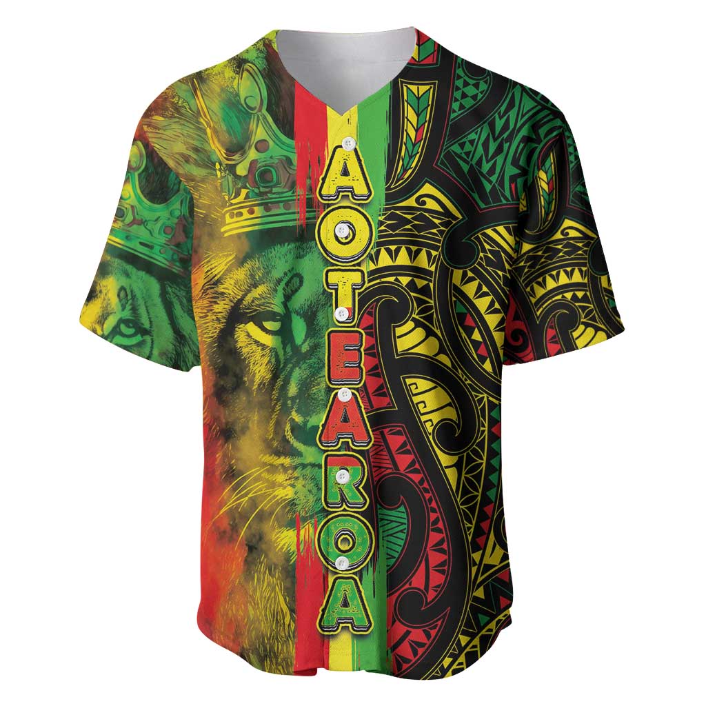 Aotearoa Reggae Baseball Jersey Maori Reggae-One Love