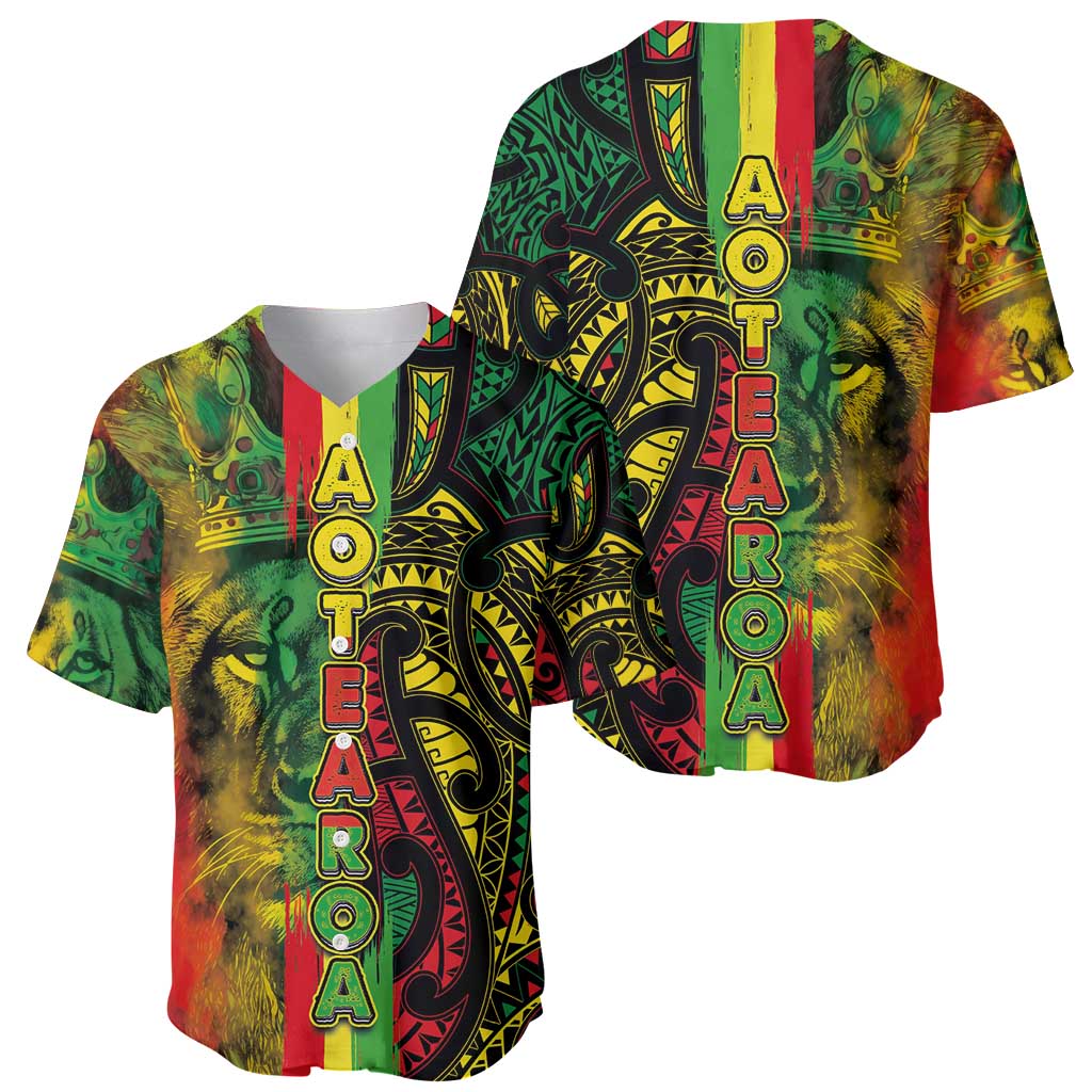 Aotearoa Reggae Baseball Jersey Maori Reggae-One Love