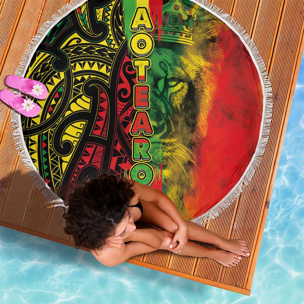 Aotearoa Reggae Beach Blanket Maori Reggae-One Love LT03 - Polynesian Pride