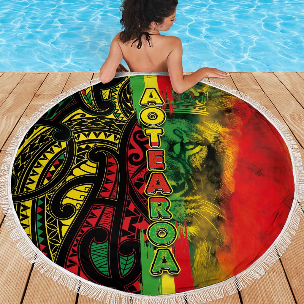 Aotearoa Reggae Beach Blanket Maori Reggae-One Love LT03 - Polynesian Pride