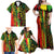 Aotearoa Reggae Family Matching Off Shoulder Maxi Dress and Hawaiian Shirt Maori Reggae-One Love