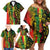 Aotearoa Reggae Family Matching Off Shoulder Short Dress and Hawaiian Shirt Maori Reggae-One Love