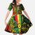 Aotearoa Reggae Family Matching Short Sleeve Bodycon Dress and Hawaiian Shirt Maori Reggae-One Love