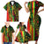 Aotearoa Reggae Family Matching Short Sleeve Bodycon Dress and Hawaiian Shirt Maori Reggae-One Love