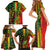 Aotearoa Reggae Family Matching Short Sleeve Bodycon Dress and Hawaiian Shirt Maori Reggae-One Love