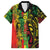 Aotearoa Reggae Family Matching Short Sleeve Bodycon Dress and Hawaiian Shirt Maori Reggae-One Love