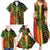 Aotearoa Reggae Family Matching Summer Maxi Dress and Hawaiian Shirt Maori Reggae-One Love