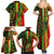 Aotearoa Reggae Family Matching Summer Maxi Dress and Hawaiian Shirt Maori Reggae-One Love