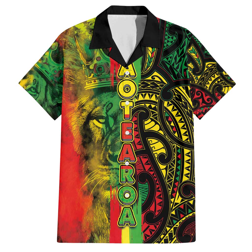 Aotearoa Reggae Family Matching Summer Maxi Dress and Hawaiian Shirt Maori Reggae-One Love