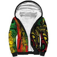 Aotearoa Reggae Sherpa Hoodie Maori Reggae-One Love LT03 Unisex Reggae - Polynesian Pride