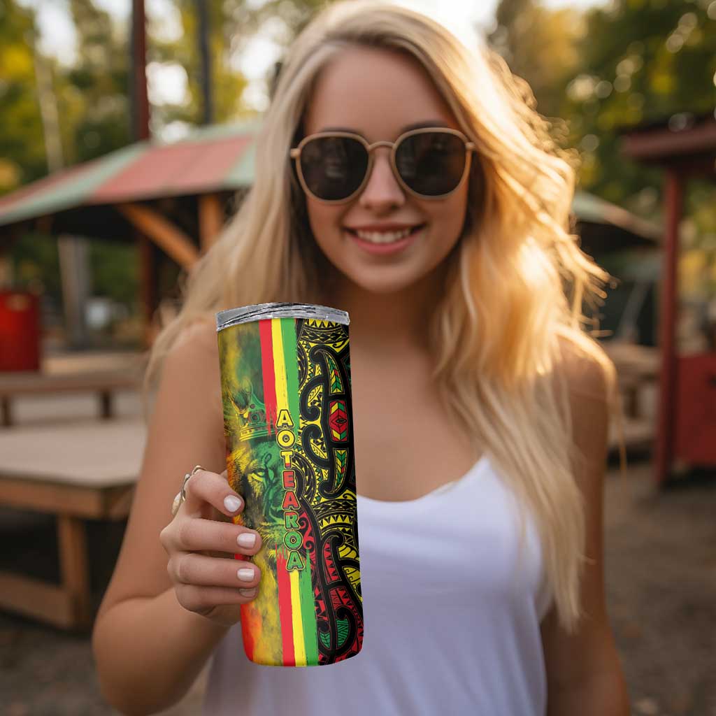 Aotearoa Reggae Skinny Tumbler Maori Reggae-One Love