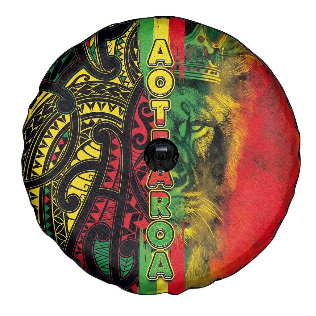 Aotearoa Reggae Spare Tire Cover Maori Reggae-One Love