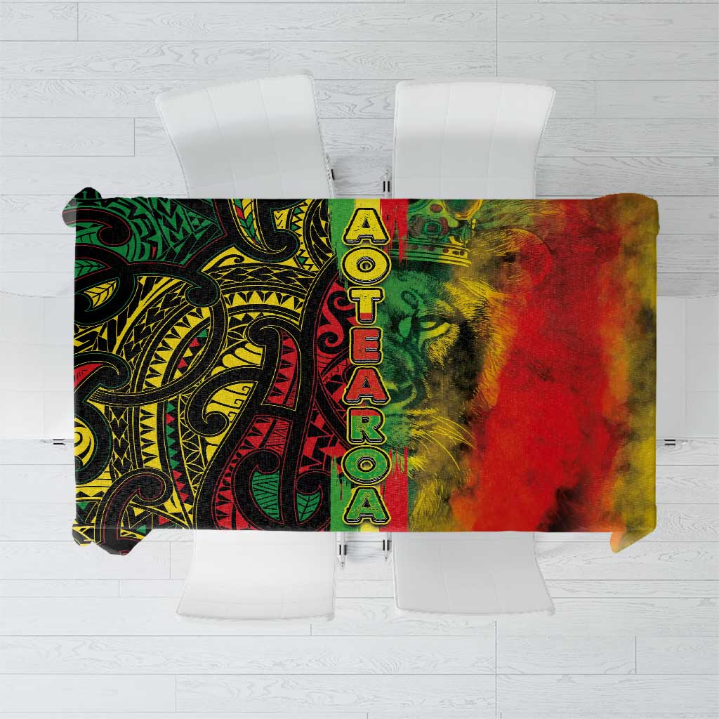 Aotearoa Reggae Tablecloth Maori Reggae-One Love LT03 Reggae - Polynesian Pride