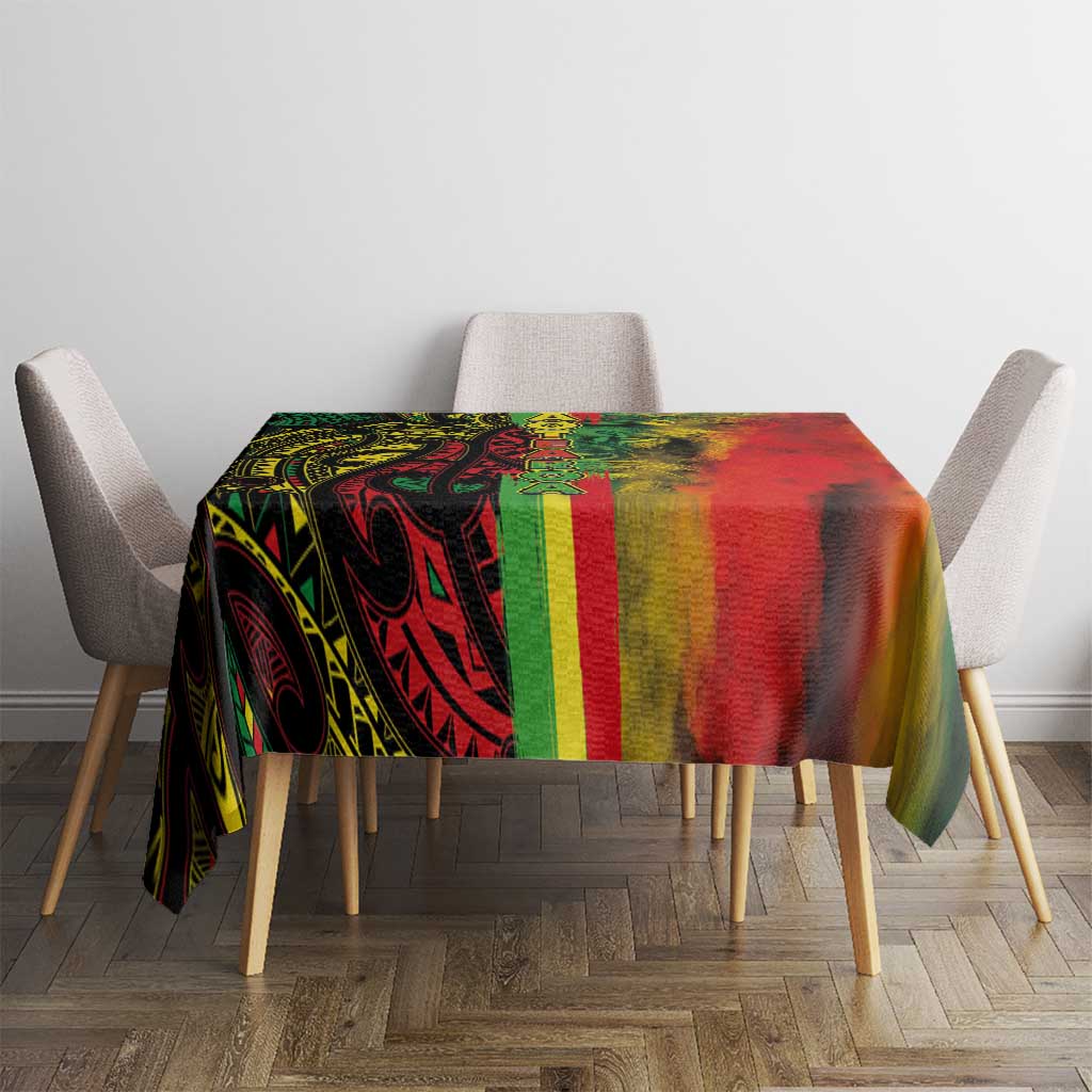 Aotearoa Reggae Tablecloth Maori Reggae-One Love LT03 - Polynesian Pride