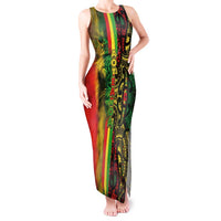 Aotearoa Reggae Tank Maxi Dress Maori Reggae-One Love LT03 Women Reggae - Polynesian Pride