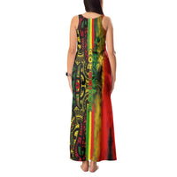 Aotearoa Reggae Tank Maxi Dress Maori Reggae-One Love LT03 - Polynesian Pride