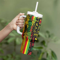 Aotearoa Reggae Tumbler With Handle Maori Reggae-One Love LT03 - Polynesian Pride
