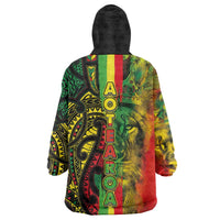 Aotearoa Reggae Wearable Blanket Hoodie Maori Reggae-One Love LT03 - Polynesian Pride