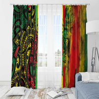 Aotearoa Reggae Window Curtain Maori Reggae-One Love LT03 - Polynesian Pride