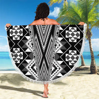 Aotearoa Tukutuku and Poutama Motif Classic Beach Blanket LT03 - Polynesian Pride