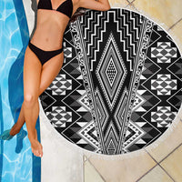 Aotearoa Tukutuku and Poutama Motif Classic Beach Blanket LT03 - Polynesian Pride