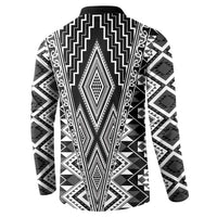 Aotearoa Tukutuku and Poutama Motif Classic Button Sweatshirt LT03 - Polynesian Pride