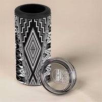 Aotearoa Tukutuku and Poutama Motif Classic 4 in 1 Can Cooler Tumbler LT03 - Polynesian Pride