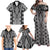 Aotearoa Tukutuku and Poutama Motif Classic Family Matching Off Shoulder Maxi Dress and Hawaiian Shirt