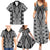 Aotearoa Tukutuku and Poutama Motif Classic Family Matching Summer Maxi Dress and Hawaiian Shirt