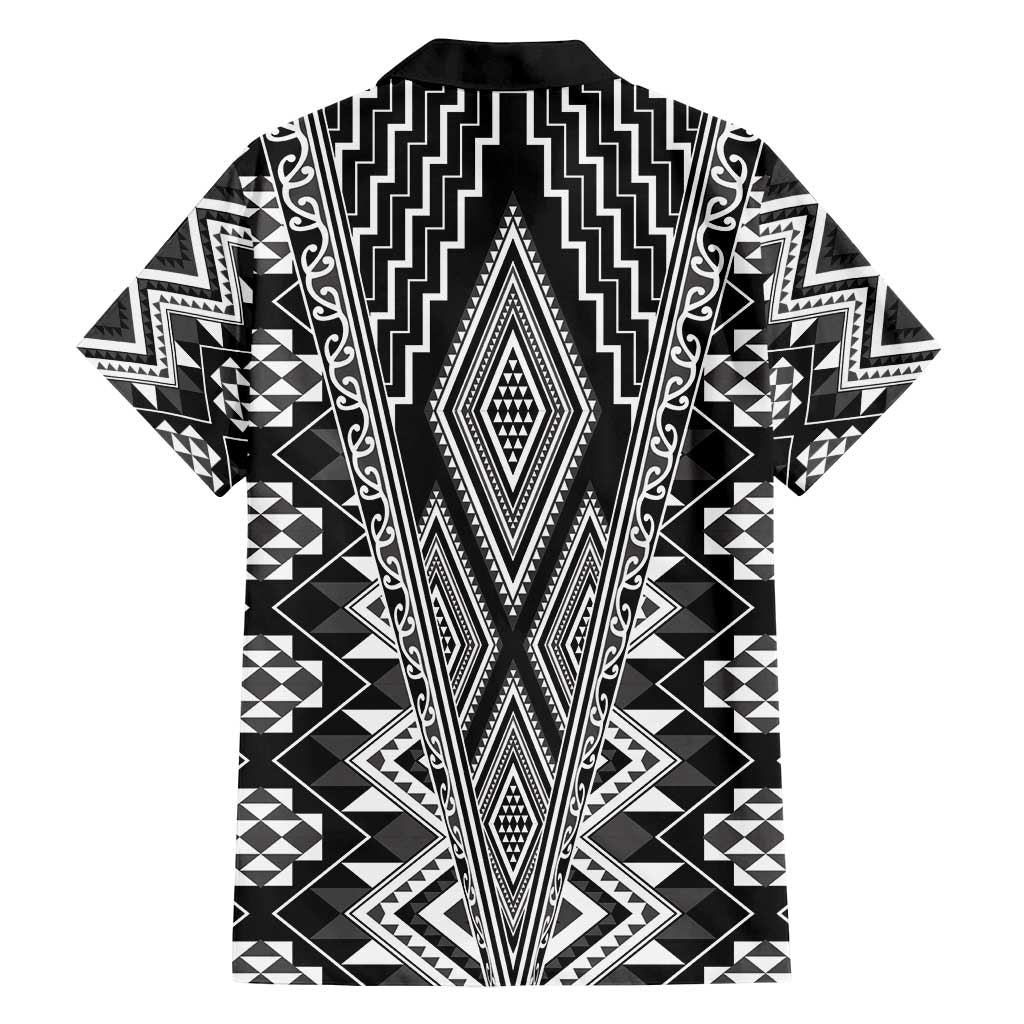 Aotearoa Tukutuku and Poutama Motif Classic Family Matching Summer Maxi Dress and Hawaiian Shirt