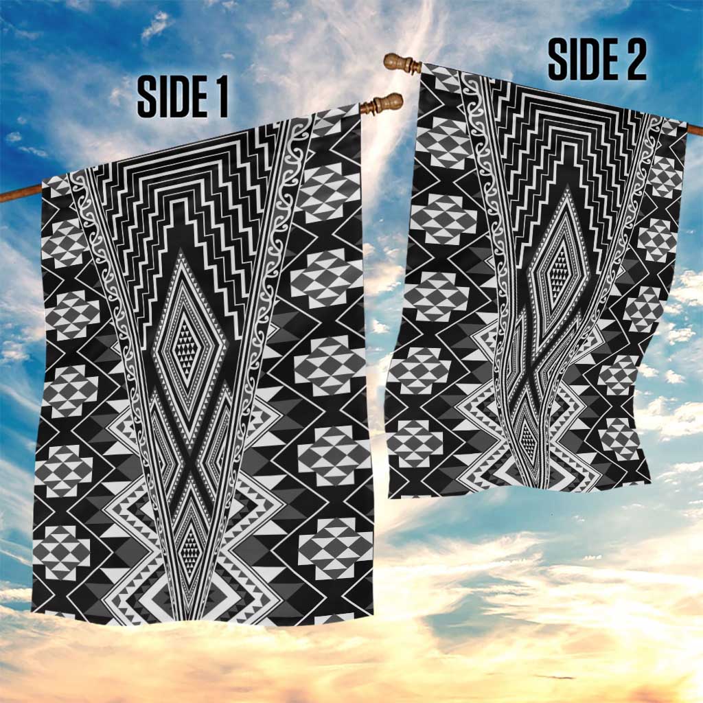 Aotearoa Tukutuku and Poutama Motif Classic Garden Flag LT03 - Polynesian Pride