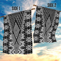 Aotearoa Tukutuku and Poutama Motif Classic Garden Flag LT03 - Polynesian Pride