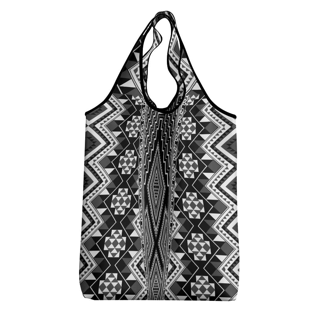 Aotearoa Tukutuku and Poutama Motif Classic Grocery Bag LT03 - Polynesian Pride