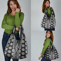 Aotearoa Tukutuku and Poutama Motif Classic Grocery Bag LT03 - Polynesian Pride