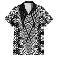 Aotearoa Tukutuku and Poutama Motif Classic Hawaiian Shirt LT03 Gray - Polynesian Pride