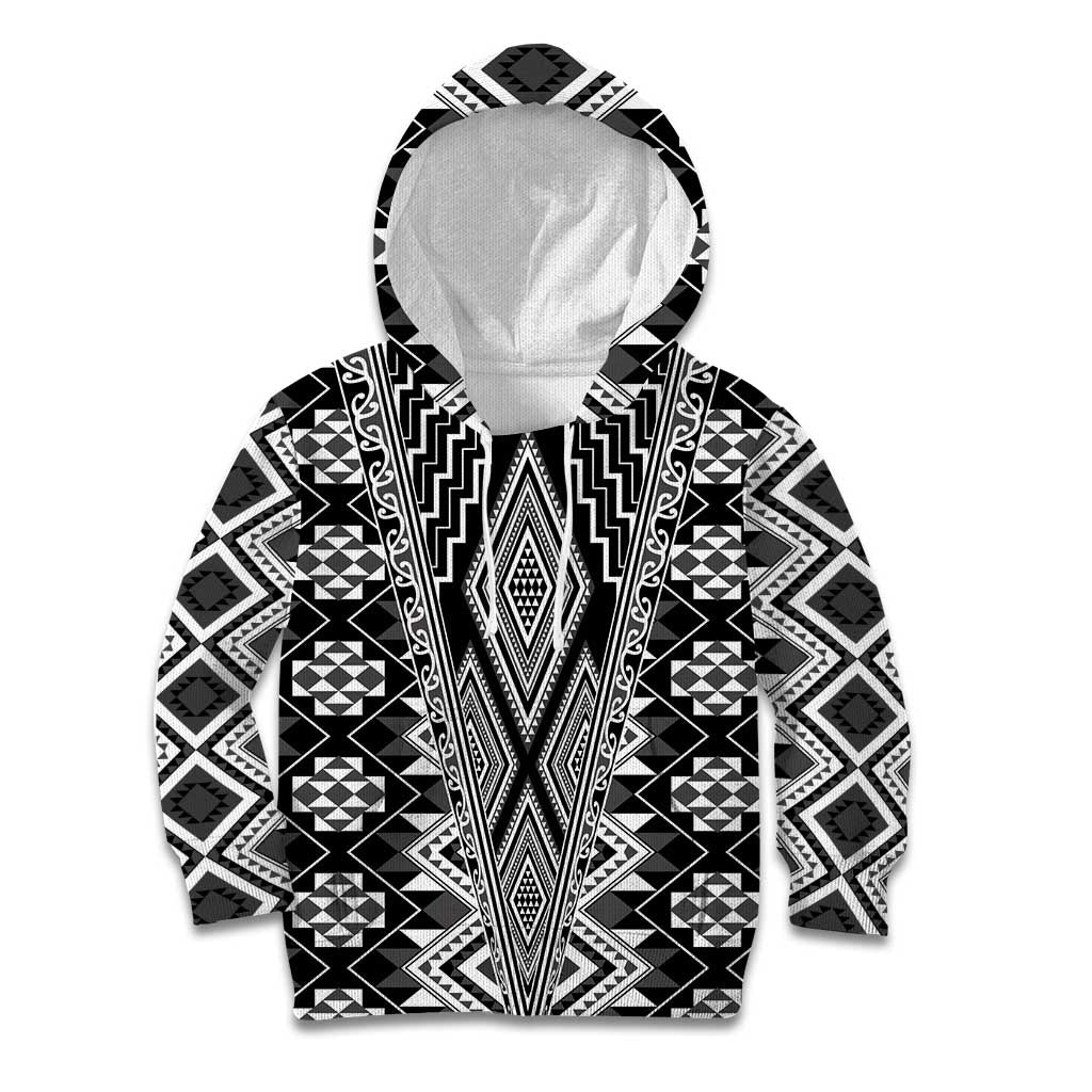 Aotearoa Tukutuku and Poutama Motif Classic Kid Hoodie