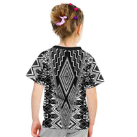 Aotearoa Tukutuku and Poutama Motif Classic Kid T Shirt