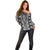 Aotearoa Tukutuku and Poutama Motif Classic Off Shoulder Sweater